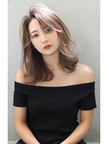 ブランニュー オーバー 難波店(Brandnew over)&nbsp;【Brandnew】ハイライトカラー_レイヤーボブ_ミディアムレイヤー