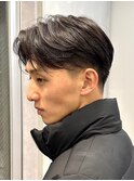 コンパクト毛流れセンターパート