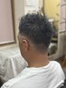 メンズカット+シェービング+シャンプー+ヘッドスパ￥7000