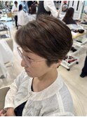 大人ショートのハイライトカラー