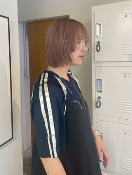 ヘアーブレイス(hair brace) ダークパープル/ナチュラルショート/ミルクブラウン/夏/千葉駅