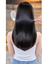 キース ヘアアンドメイク 恵比寿(kith. hair&make)&nbsp;巻けるやわらか縮毛矯正 暗め透明感カラー 赤み消しカラー 艶髪