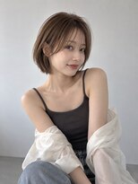 ワゴンバイアフロート(Wagon by afloat)&nbsp;池袋/小顔丸みショートボブ/シースルーバング/耳かけ/20代30代