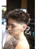taper fade カジュアルスタイル