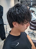 コワファーストナガサキシャンプーボーイ(COIFF1RST NAGASAKI SHAMPOO BOY)&nbsp;ツイストパーマ×ウルフマッシュ