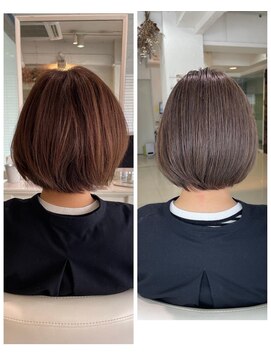 ファイブボックスヘアー 広島(five vox hair) シルバーグレージュ