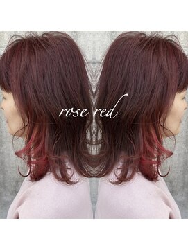 アンルーク ヘア(+1 unluke hair) [+1unluke]2026-SS/inner×rose red