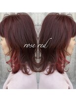 アンルーク ヘア(+1 unluke hair) [+1unluke]2024-SS/inner×rose red