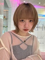 ロンドルーチェ 心斎橋(Lond luce)&nbsp;ダークアッシュ/ミディアムレイヤーカット［髪質改善/縮毛矯正］