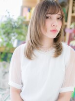 カバーヘア ブリス 大宮西口(COVER HAIR bliss)&nbsp;外国人風ハイトーンカラー小顔くびれセミディc5大宮20代30代40代