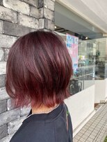 ライズ バイ レボ 柏店(RISE by REVO) イメチェン/似合わせカット/フルバング/レッドブラウン/柏