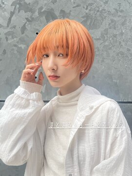 アミー 駒澤(Ammy komazawa) ショート/ボブ/ダブルカラー/オレンジ