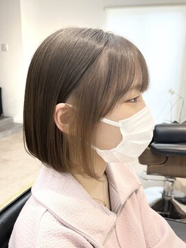 トト 船橋店(toto.) ピンクブラウン切りっぱなしボブ美髪くびれレイヤー小顔[西船橋]