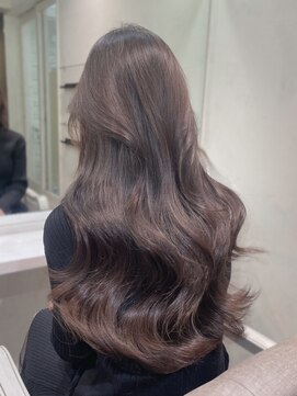 ノイズオオサカ 梅田店(NOISM OSAKA) 小顔外ハネミディアムアッシュ20代30代40代くびれミディ韓国ヘア