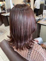 フォルテ 草薙店&nbsp;くびれボブ　レッドピンク　ブリーチなし