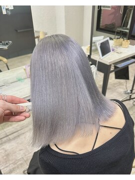 プライズ 成増店(prize) シルバーグレーハイトーンダブルカラーボブ成増