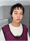 刈り上げボブショートボブマロンベージュアプリコットオレンジ