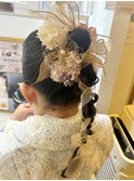 七五三ヘアセットポニーテール