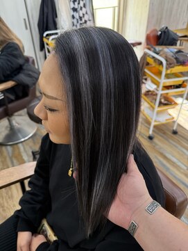 ヘアスタジオワン 藤沢店(HAIR STUDIO ONE) コントラストモノトーンハイライト