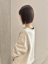 ヨーク(YOKE)&nbsp;YOKE 切りっぱなしボブタイトボブ丸くないボブくすみベージュ