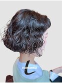 原宿ボブスパイラルパーマボブパーマウェーブヘア10代20代30代
