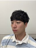 マッシュ短髪ツーブロックモテる束感モテ髪イケメン黒髪ビジネス