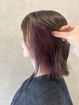 ソレイユバイエルズ(soleil by ailes) インナーカラー×切りっぱなし ミディアム