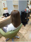 20代30代40代ミルクティベージュ韓国ヘアハイトーン