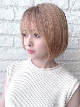 ルージュシー 堀江(RU10C) 髪質改善/ハイライト/ブリーチ/ベージュ/レイヤーカット/韓国