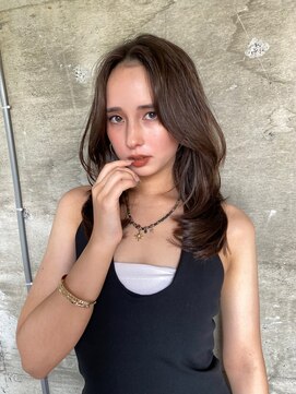 サイン 表参道(SIGN) レイヤーカット透明感グレージュケアカラーフェイスレイヤー