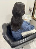 ブルーブラックグレー＿艶ロング×ウェーブ__46