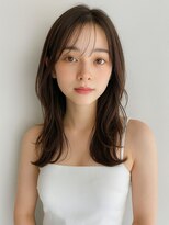 プリモ ココ 鍋島店(Primo coco.)&nbsp;韓国ヘア レイヤーカット ブラウンベージュ 美髪 髪質改善