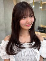 ロンドワン 三宮元町(Lond one) 韓国レイヤーカット/ヨシンモリフェイスレイヤー/艶髪カラー