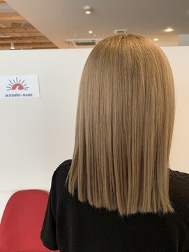 アズールサン 草加西口店(azule-sun) ダブルカラー,ミルクティーベージュ,透明感カラー【草加】