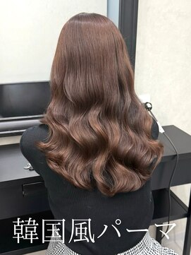 コテ巻き風パーマ /韓国風パーマ/デジタルパーマ/レイヤーカット
