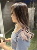 暗髪もオシャレに楽しもう！インナーデザインカラー