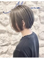 モアナ バイ ヘッドライト 松山店(Moana by HEADLIGHT)&nbsp;Moana【松山】#ショートボブ#ケアブリーチ#グレージュ