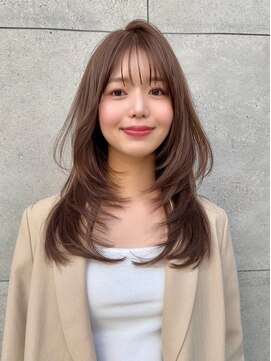 ロンドシトリン 四条烏丸(Lond citrine) くびれレイヤー/オリーブベージュ/顔周り/シースルー/四条烏丸