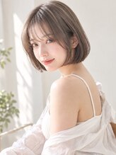 ソルナ 仁川(SOLUNA)&nbsp;秋のモカグレージュ大人ボブ