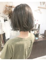 ヘアーアンドアトリエ マール(Hair&Atelier Marl)&nbsp;【Marl】オリーブグレージュカラーの無造作外ハネボブ♪