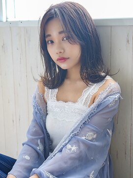 アグ ヘアー ロナック 宇都宮西川田店(Agu hair ronach) 《Agu hair》外国人風アッシュグレージュ外ハネ抜け感ミディ