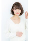 輪郭カバー小顔見せ黒髪ワンカール大人ボブZ戸頭10代20代30代