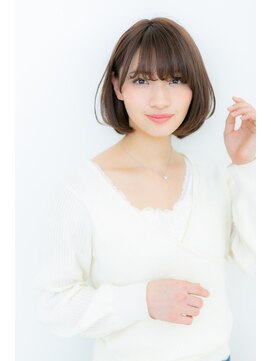 カバーヘア イヴ 戸頭店(COVER HAIR EVE) 輪郭カバー小顔見せ黒髪ワンカール大人ボブZ戸頭10代20代30代