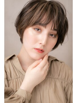 カバーヘア ブリス 大宮西口(COVER HAIR bliss) 個性的カーキベージュ♪ゆるふわショートY大宮10代20代30代