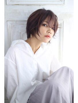アールイーノウン 阿倍野区昭和町店(re; nown) 大人可愛い30代40代50代◎大人ナチュラルレイヤーショートボブ