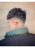 無造作MIXピンパーマクロップスタイル