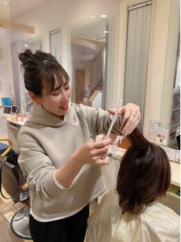 ヘアメイク エフ(hairmake ef)の写真/【美田園徒歩5分/駐車場あり】いつもの日常に彩を添えるー。1番好きな自分に出会えるサロン”hairmake ef”