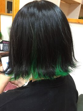 フィー 東川口店(fee) インナーカラー/デザインカラー/黒髪/ファイバープレックス