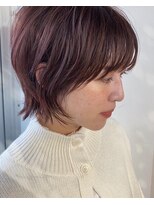 ロカ(roka)&nbsp;顔まわりレイヤーショート×ピンク系カラー　20代30代40代50代