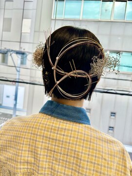 十角髪 ヘアアレンジ